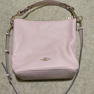 Coach satchel with crossbody strap